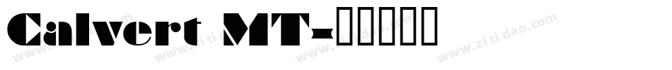 Calvert MT字体转换